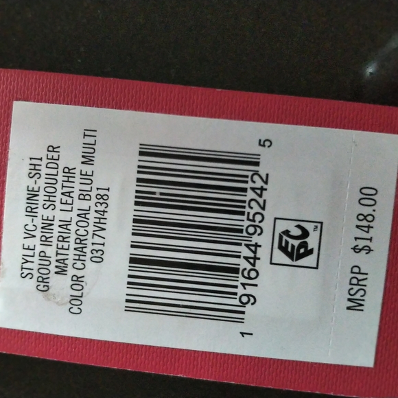 NEW Vince Camuto BNWT Blue/Cream snakeskin - Picture 6 of 6